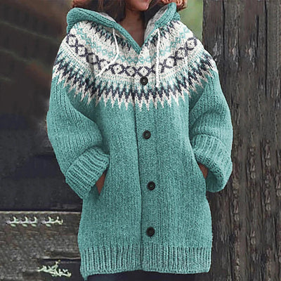 Joyika –  Gestrickt Wolle Strickjacke