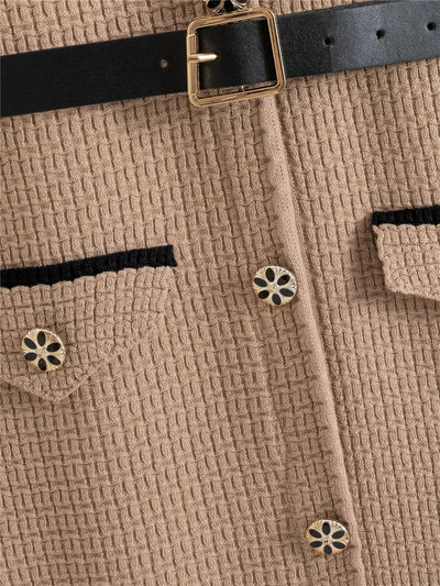 Tamara - A-Gefüttertes Strickkleid