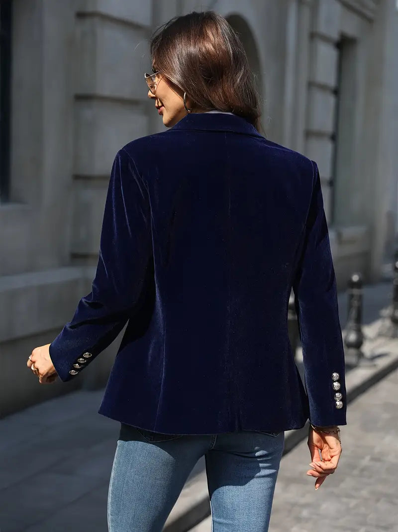 Desiree - Eleganter Retro Blazer Mit Einem Knopf