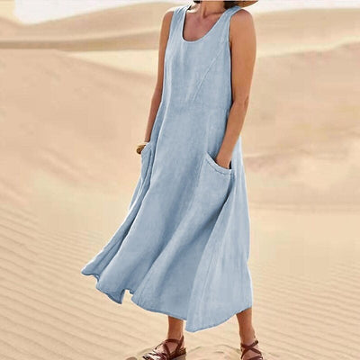 Pinkky - Ärmelloses Baumwollkleid