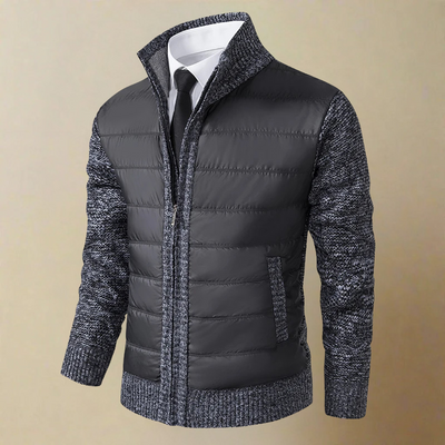 Feodor – Warme Stehkragen Reißverschluss Jacke