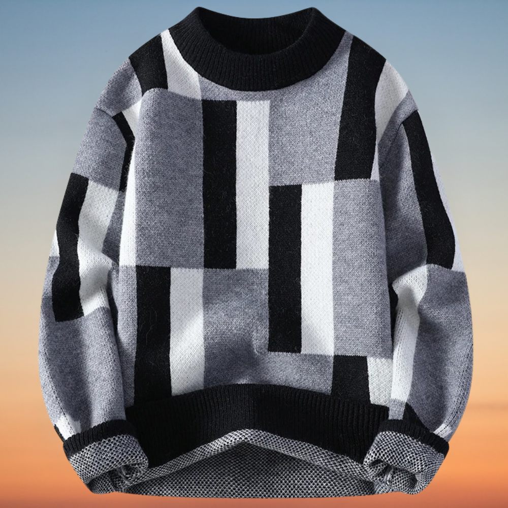 Dolf – Strickpullover Mit Stehkragen