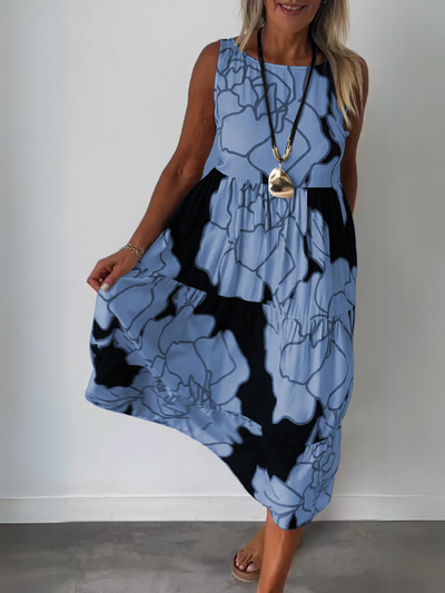 Hertha - Wanda Bedrucktes Armelloses Kleid