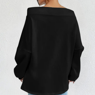 EDNA - Trendiges schulterfreies Sweatshirt für Frauen mit höchstem Komfort