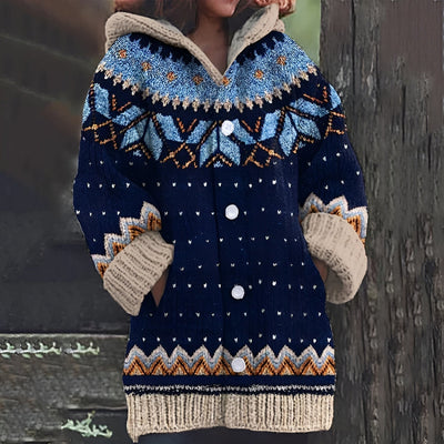 Joyika –  Gestrickt Wolle Strickjacke
