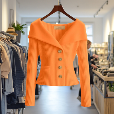 Kamilla - Schick Schließen Sie Strickjacke