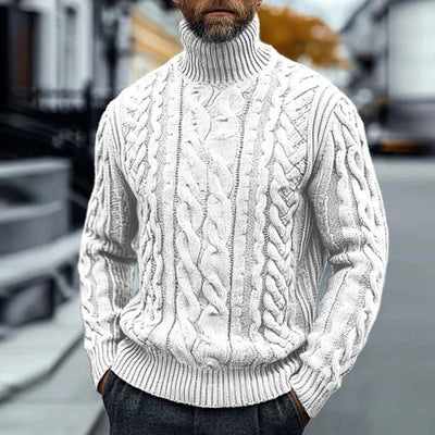 Philo - Rollkragen Pullover Aus Zopfstrick
