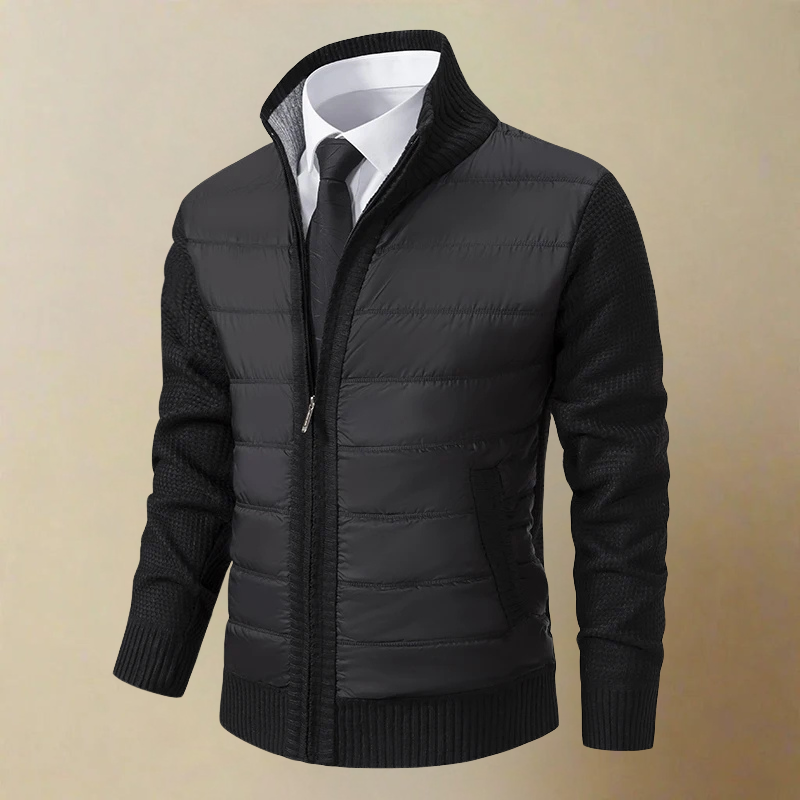 Feodor – Warme Stehkragen Reißverschluss Jacke