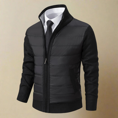 Feodor – Warme Stehkragen Reißverschluss Jacke