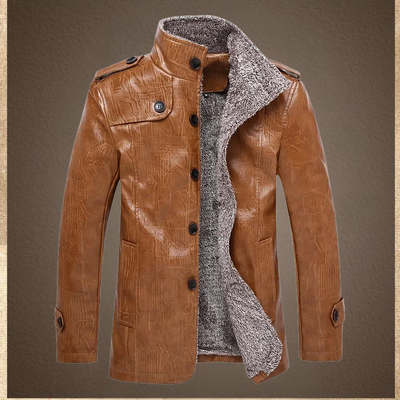 Hiram –  Fleecefutter Lederjacke