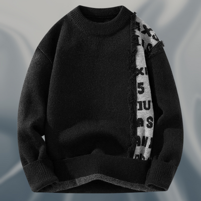 Dirrk – Jacquard Pullover Mit Rundhalsausschnitt