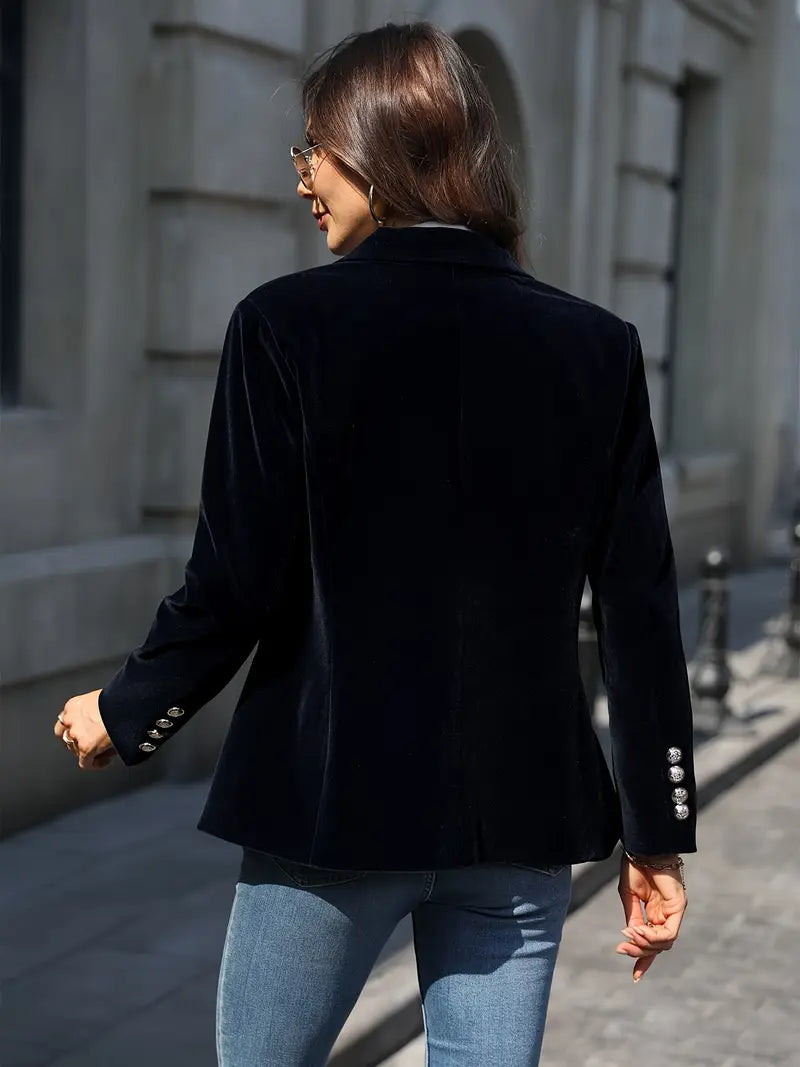 Desiree - Eleganter Retro Blazer Mit Einem Knopf