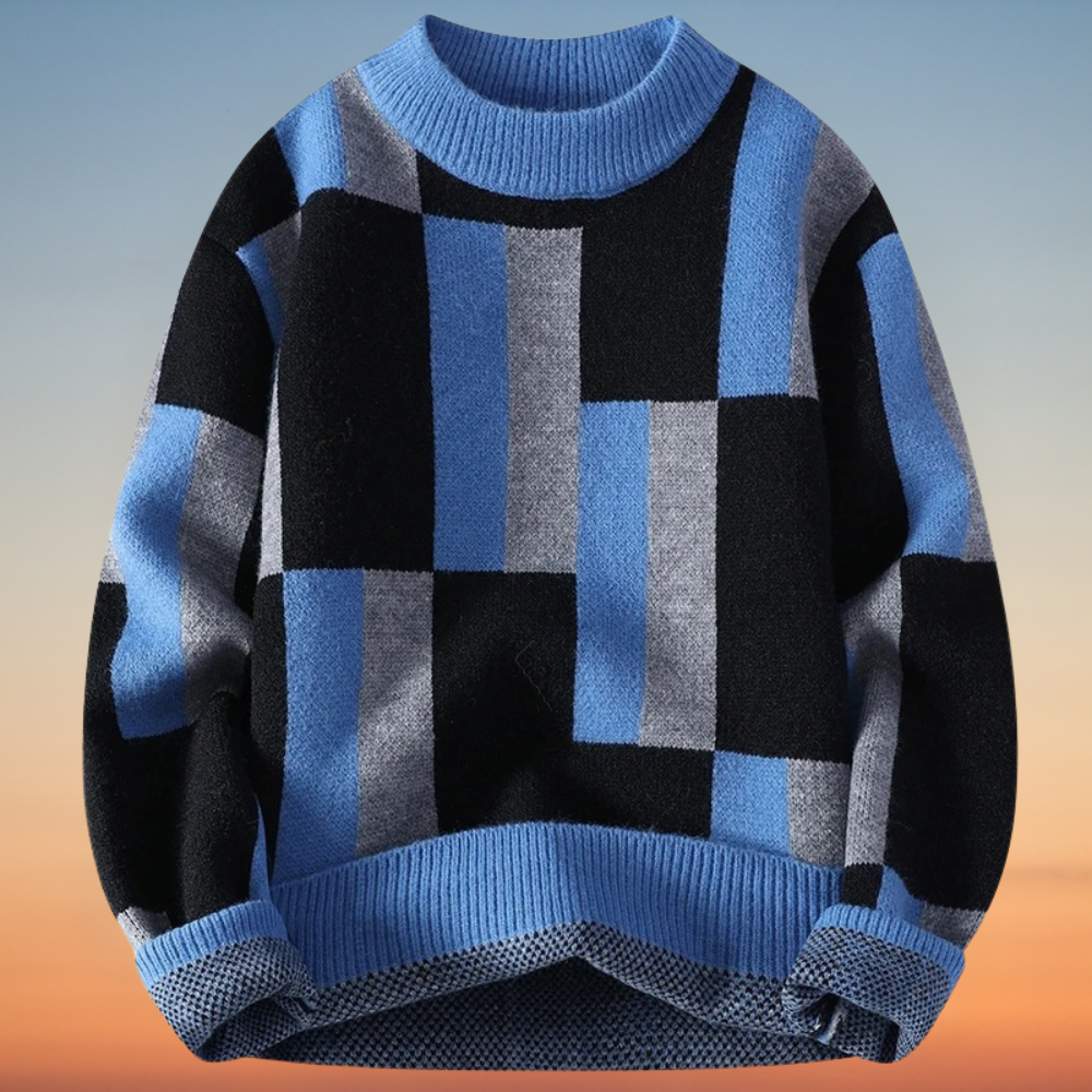 Dolf – Strickpullover Mit Stehkragen
