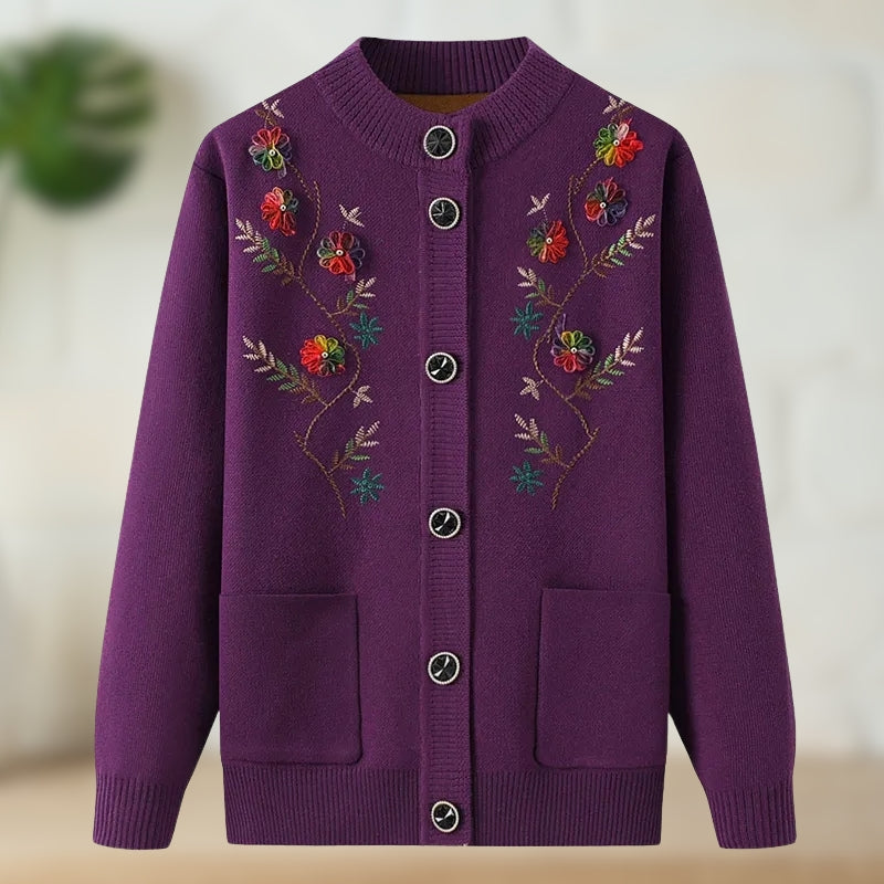 Karyn - Gestrickte Strickjacke