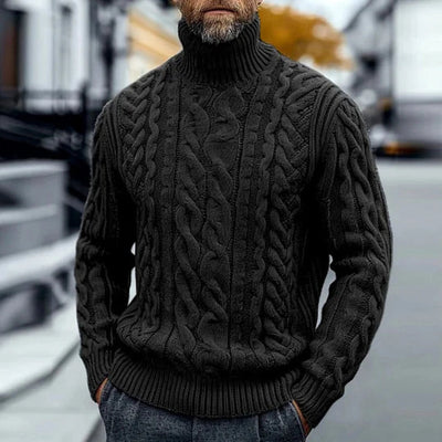 Philo - Rollkragen Pullover Aus Zopfstrick