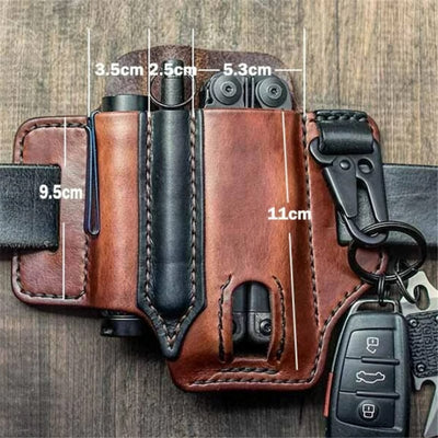 Beltora - Leder Eule Schnalle Tactical Multifunktionsgürtel Abdeckung