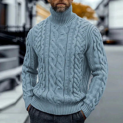 Philo - Rollkragen Pullover Aus Zopfstrick