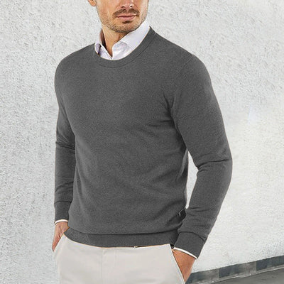 Ronny - Rundhals Pullover Aus Baumwolle