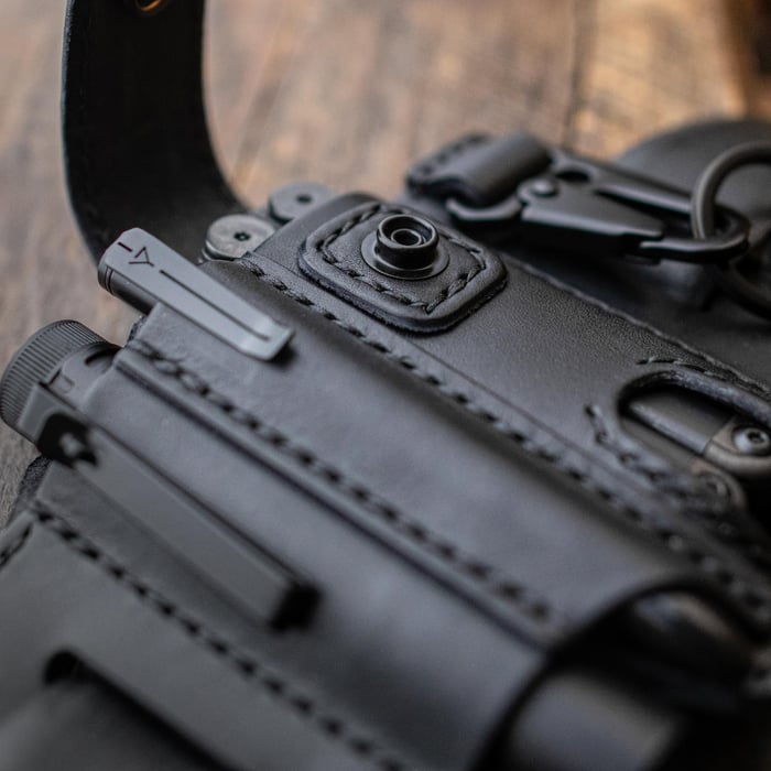 Beltora - Leder Eule Schnalle Tactical Multifunktionsgürtel Abdeckung