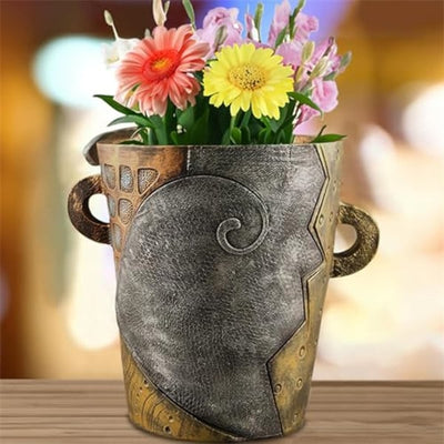 ArteVase - Handgefertigter Abstrakter Blumentopf Mit Schönem Gesicht