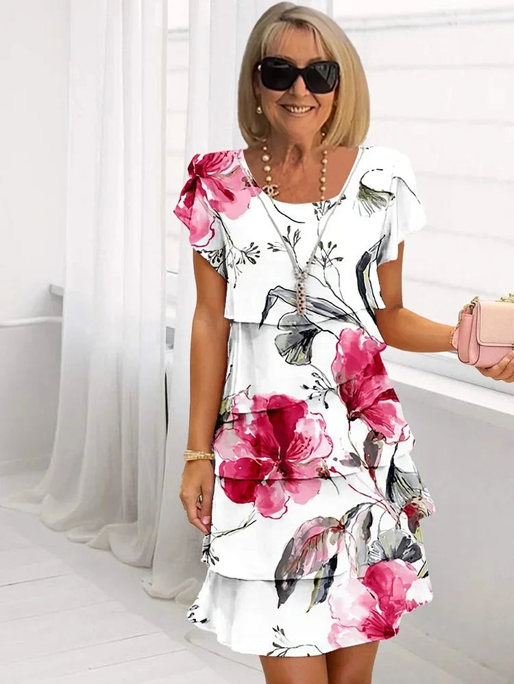 Gilla - Multi Pflanze Kaskadierung Blumen Kleid