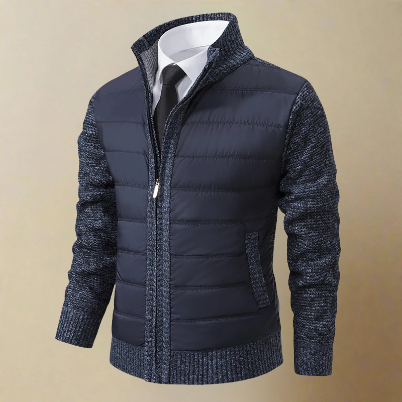 Feodor – Warme Stehkragen Reißverschluss Jacke