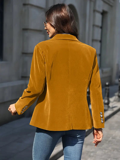 Desiree - Eleganter Retro Blazer Mit Einem Knopf
