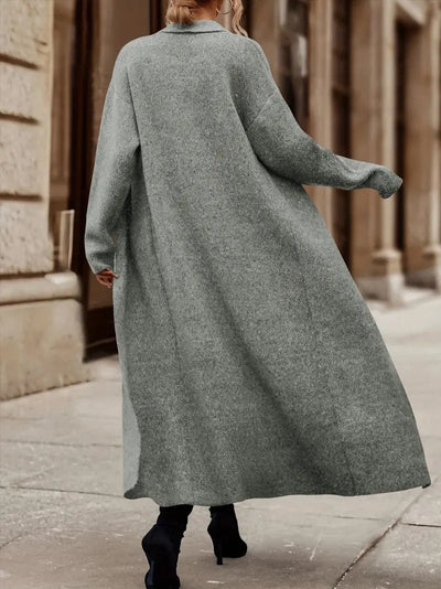 Loretta - Stilvolle langärmelige Wollstrickjacke
