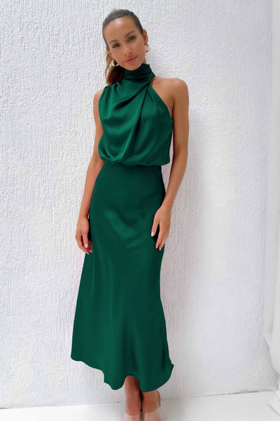 Kangana - Maxikleid Mit Neckholder