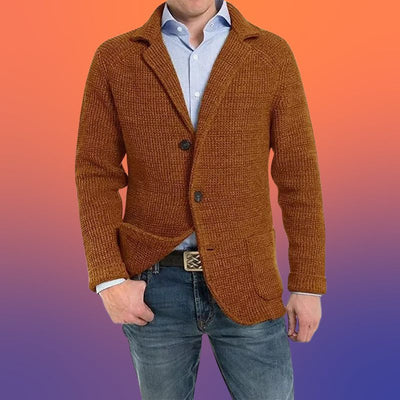 Rodion - Lässig Gestrickt Strickjacke