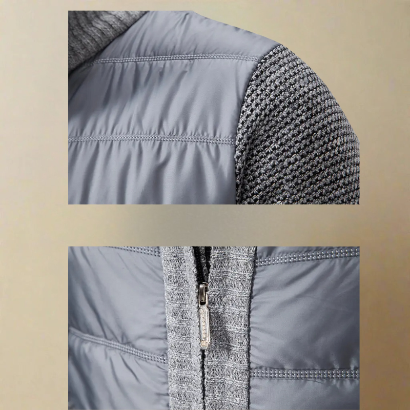 Feodor – Warme Stehkragen Reißverschluss Jacke