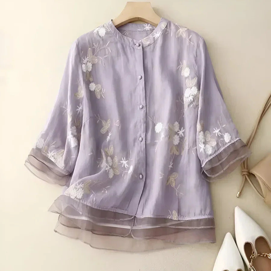 Nanda - Leichte Baumwollbluse