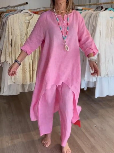 Freida - Lässig Leinen Kleid