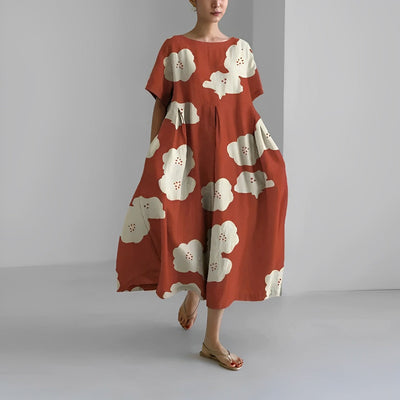 Adelia - Bohème Kleid Mit Blumenmuster