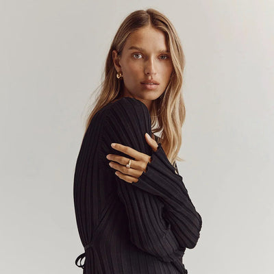Abigail - Elegantes Maxikleid aus Strick für einen stilvollen Look
