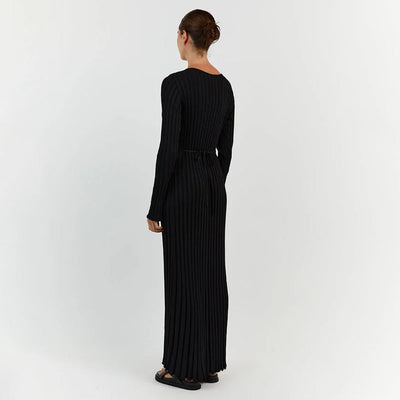 Abigail - Elegantes Maxikleid aus Strick für einen stilvollen Look