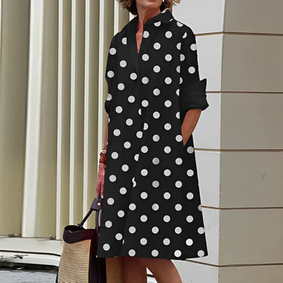 ASHLEY - Stilvolles Kleid mit eleganten langen Ärmeln