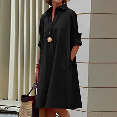 ASHLEY - Stilvolles Kleid mit eleganten langen Ärmeln