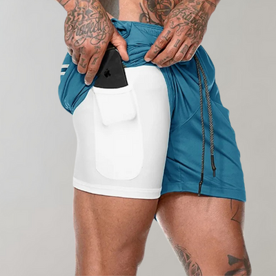 Elliot - Vielseitige 2-in-1 Fitness-Shorts für Männer