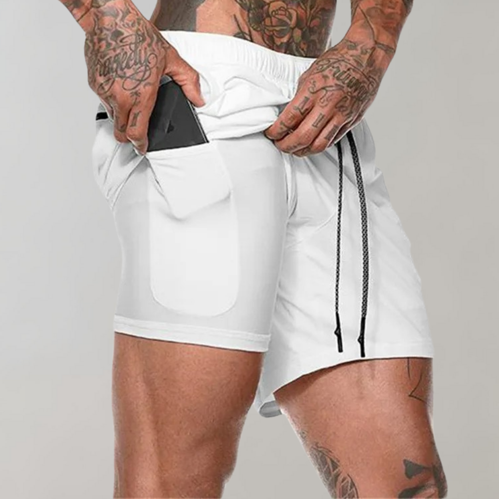 Elliot - Vielseitige 2-in-1 Fitness-Shorts für Männer