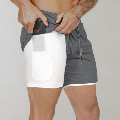 Elliot - Vielseitige 2-in-1 Fitness-Shorts für Männer