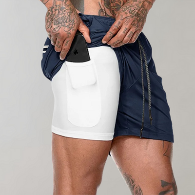 Elliot - Vielseitige 2-in-1 Fitness-Shorts für Männer