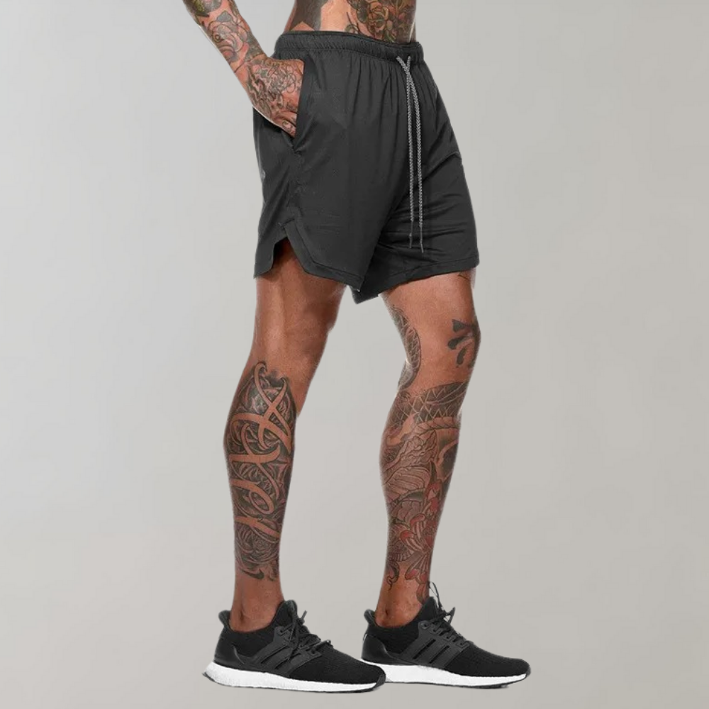Elliot - Vielseitige 2-in-1 Fitness-Shorts für Männer