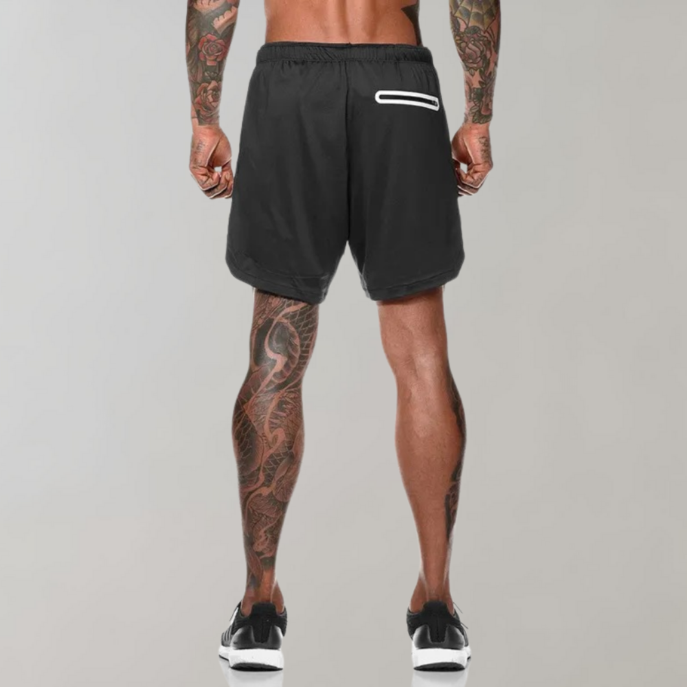 Elliot - Vielseitige 2-in-1 Fitness-Shorts für Männer