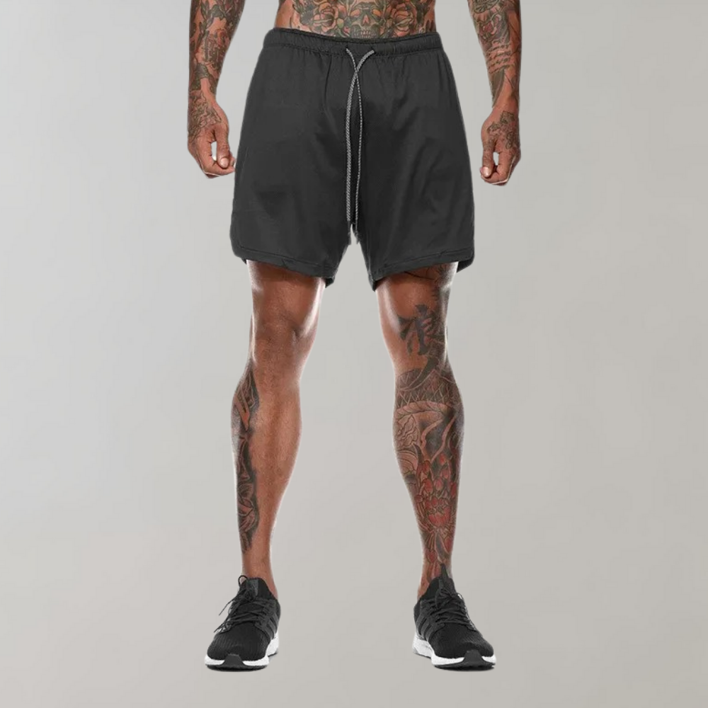 Elliot - Vielseitige 2-in-1 Fitness-Shorts für Männer