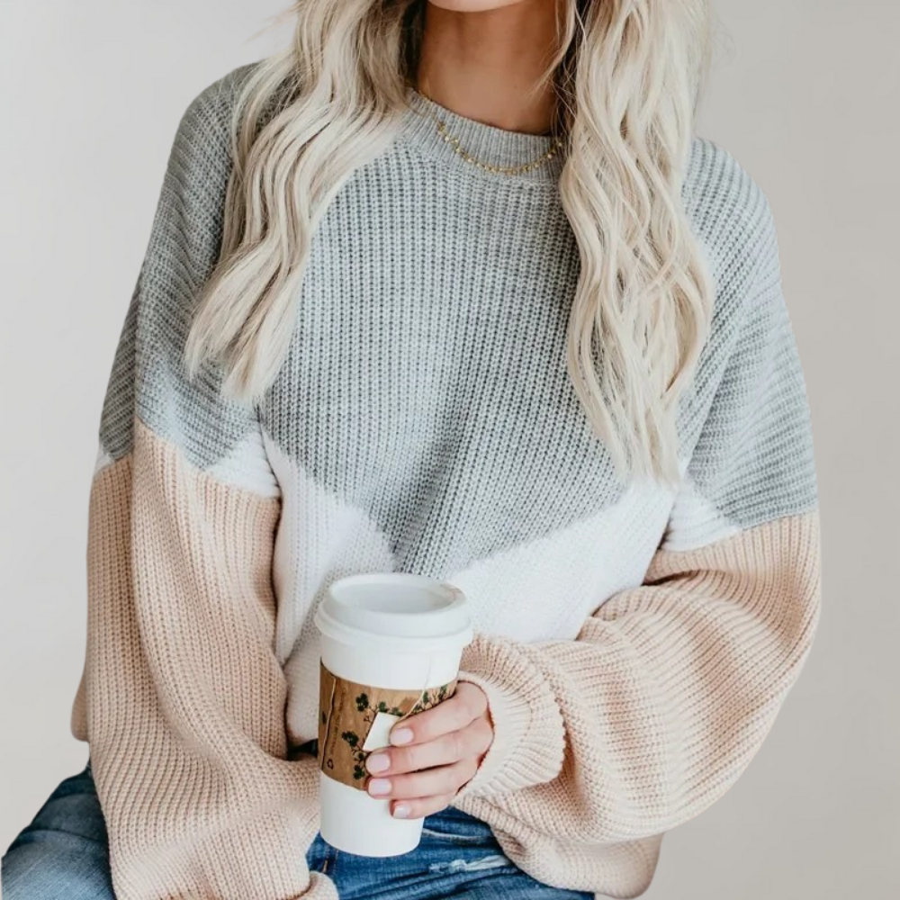 Sarah - Modischer Pullover in Übergröße für Frauen