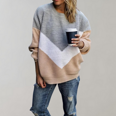 Sarah - Modischer Pullover in Übergröße für Frauen