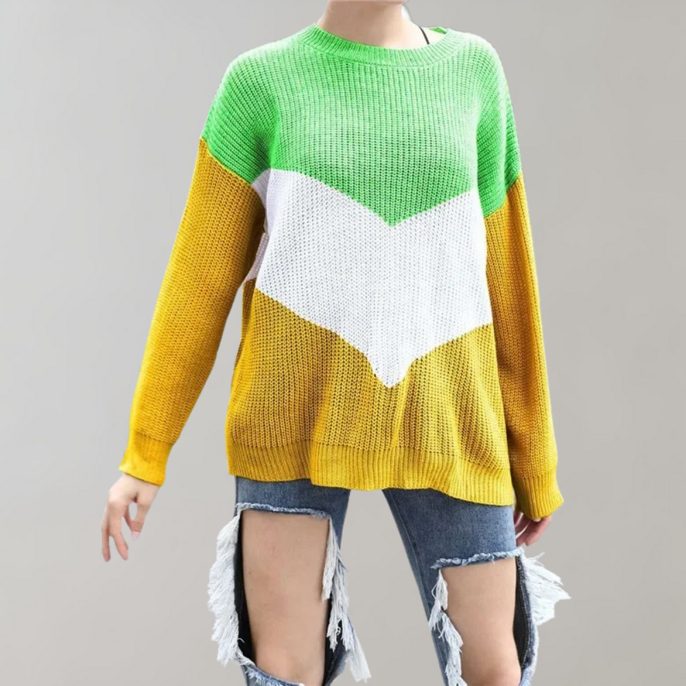 Sarah - Modischer Pullover in Übergröße für Frauen