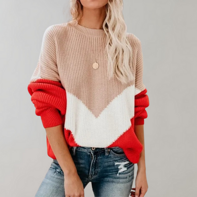 Sarah - Modischer Pullover in Übergröße für Frauen