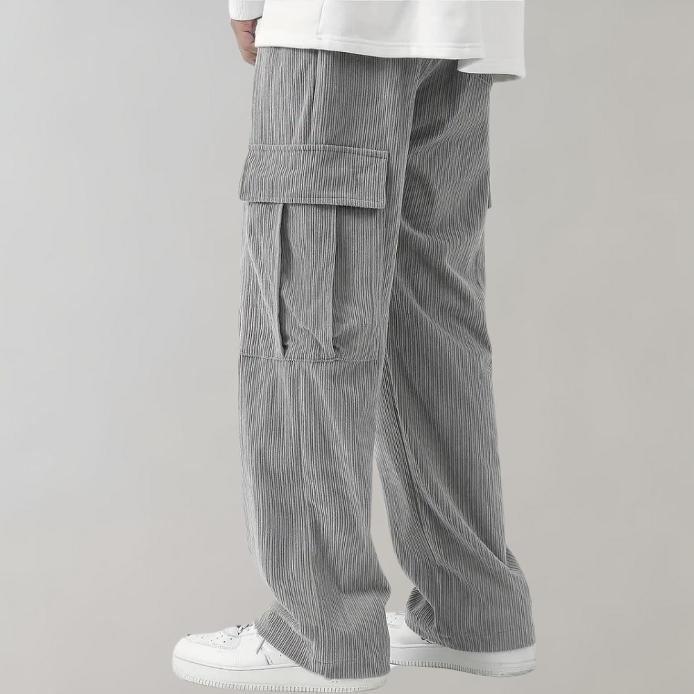 Balder - Trendige Cord-Cargo-Hose mit modischen Klappentaschen